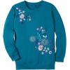 Woman Within Plus Size Printed Sweatshirt(Pearl Mint Ombre)