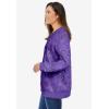 Woman Within Plus Size Printed Sweatshirt(Petal Purple Sketched Folk)