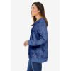Woman Within Plus Size Printed Sweatshirt(Royal Navy Sketch Folk)