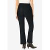 Woman Within Plus Size Pull-On Bootcut Gap-Free Stretch Denim Jeans(Black)