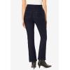 Woman Within Plus Size Pull-On Bootcut Gap-Free Stretch Denim Jeans(Indigo Sanded)