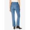 Woman Within Plus Size Pull-On Bootcut Gap-Free Stretch Denim Jeans(Light Stonewash)