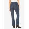 Woman Within Plus Size Pull-On Bootcut Gap-Free Stretch Denim Jeans(Stonewash Sanded)