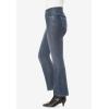Woman Within Plus Size Pull-On Bootcut Gap-Free Stretch Denim Jeans(Stonewash Sanded)