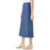Woman Within Plus Size Pull-On Elastic-Waist Stretch Denim Skirt(Medium Stonewash)