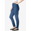 Woman Within Plus Size Pull-On Elastic-Waist Stretch Fineline Denim Jeans(Medium Stonewash)