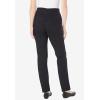 Woman Within Plus Size Pull-On Straight-Leg Gap-Free Stretch Denim Jeans(Black)