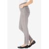 Woman Within Plus Size Pull-On Straight-Leg Gap-Free Stretch Denim Jeans(Grey Denim)