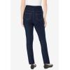 Woman Within Plus Size Pull-On Straight-Leg Gap-Free Stretch Denim Jeans(Indigo Sanded)