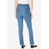 Woman Within Plus Size Pull-On Straight-Leg Gap-Free Stretch Denim Jeans(Light Stonewash)