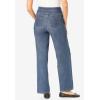 Woman Within Plus Size Pull-On Wide-Leg Denim Jean(Indigo Sanded)