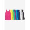 Woman Within Plus Size Rib Knit Tank(Bright Cobalt)