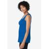 Woman Within Plus Size Rib Knit Tank(Bright Cobalt)