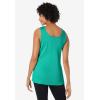 Woman Within Plus Size Rib Knit Tank(Pretty Jade)