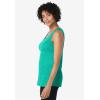 Woman Within Plus Size Rib Knit Tank(Pretty Jade)