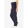 Woman Within Plus Size Seersucker Pull-On Elastic-Waist Pants(Waterfall)