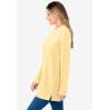 Woman Within Plus Size Sherpa Sweatshirt(Banana)