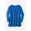 Woman Within Plus Size Sherpa Sweatshirt(Bright Cobalt)