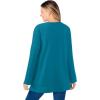 Woman Within Plus Size Sherpa Sweatshirt(Deep Teal)