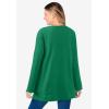 Woman Within Plus Size Sherpa Sweatshirt(Emerald)