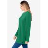 Woman Within Plus Size Sherpa Sweatshirt(Emerald)