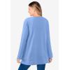Woman Within Plus Size Sherpa Sweatshirt(French Blue)