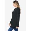 Woman Within Plus Size Sherpa Sweatshirt(Heather Charcoal)