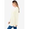 Woman Within Plus Size Sherpa Sweatshirt(Ivory)