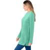 Woman Within Plus Size Sherpa Sweatshirt(Pale Seafoam)