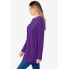 Woman Within Plus Size Sherpa Sweatshirt(Radiant Purple)