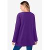 Woman Within Plus Size Sherpa Sweatshirt(Radiant Purple)