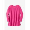 Woman Within Plus Size Sherpa Sweatshirt(Raspberry Sorbet)
