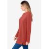 Woman Within Plus Size Sherpa Sweatshirt(Red Ochre)