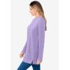 Woman Within Plus Size Sherpa Sweatshirt(Soft Iris)
