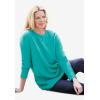Woman Within Plus Size Sherpa Sweatshirt(Soft Iris)