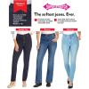 Woman Within Plus Size Slim-Leg Stretch Comfort Denim Five-Pocket Jeans(Medium Stonewash Sanded)