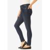Woman Within Plus Size Slim-Leg Stretch Comfort Denim Five-Pocket Jeans(Medium Stonewash Sanded)