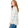 Woman Within Plus Size Soft Faux Suede Shirt(Ivory Aztec)