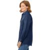 Woman Within Plus Size Soft Faux Suede Shirt(Navy)