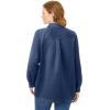 Woman Within Plus Size Soft Faux Suede Shirt(Navy)