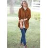 Woman Within Plus Size Soft Faux Suede Shirt(Pine Sketched Folk)