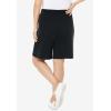 Woman Within Plus Size Sport Knit Short(Black)