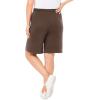 Woman Within Plus Size Sport Knit Short(Chocolate)