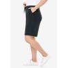 Woman Within Plus Size Sport Knit Short(Heather Charcoal)