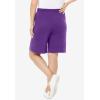 Woman Within Plus Size Sport Knit Short(Purple Orchid)