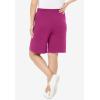 Woman Within Plus Size Sport Knit Short(Raspberry)