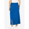 Woman Within Plus Size Sport Knit Side-Slit Skirt(Bright Cobalt)