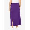 Woman Within Plus Size Sport Knit Side-Slit Skirt(Purple Orchid)