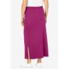 Woman Within Plus Size Sport Knit Side-Slit Skirt(Raspberry)