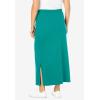 Woman Within Plus Size Sport Knit Side-Slit Skirt(Waterfall)